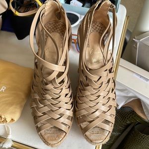 Christian Louboutin wedge sandals sz 35